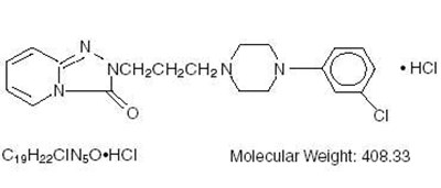 Structural Formula (Trazodone HCl Structure)